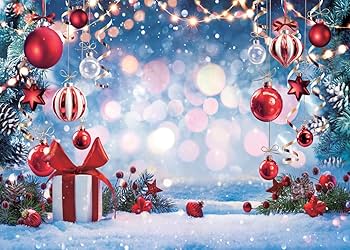 Amazon | LYCGS 7×5フィート クリスマス背景 冬の夢の